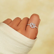 Pretzel Heart Ring - Sister 