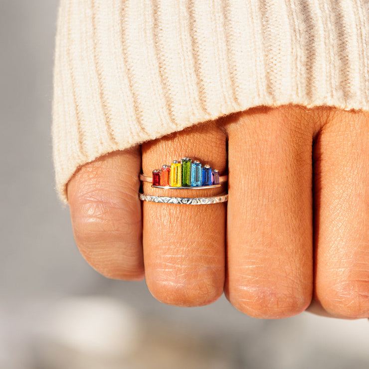 I Will Be There For You Rainbow Ring