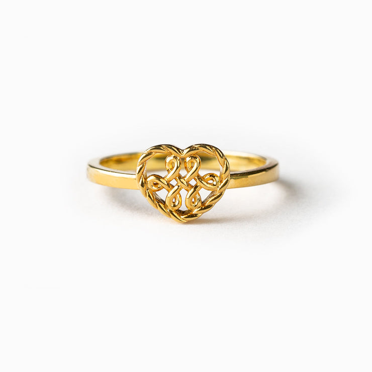 Knotted Heart Ring