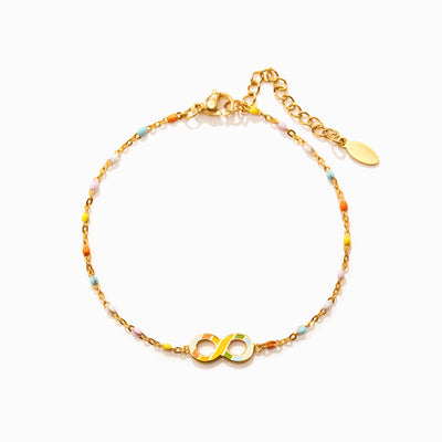 Rainbow Infinity Bracelet