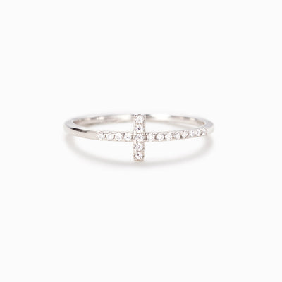 Christianity Cross Ring - Pray Through It 