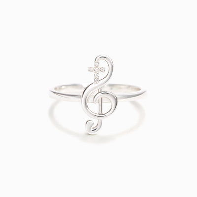Clef Cross Ring - Raise A Hallelujah 