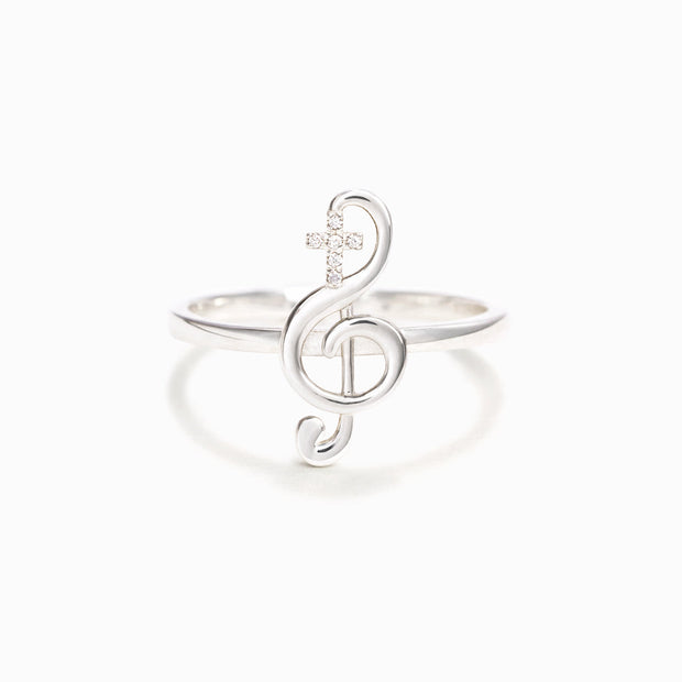 Clef Cross Ring - Raise A Hallelujah 