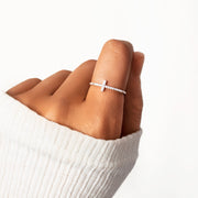 Christianity Cross Ring - Pray Through It 