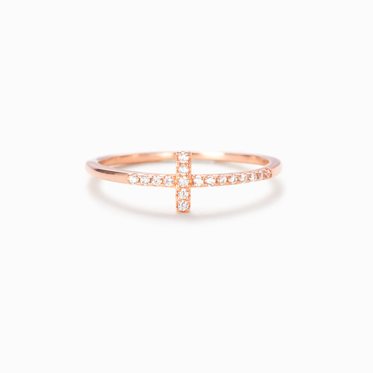 Christianity Cross Ring - Pray Through It 