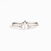 double gem cross ring