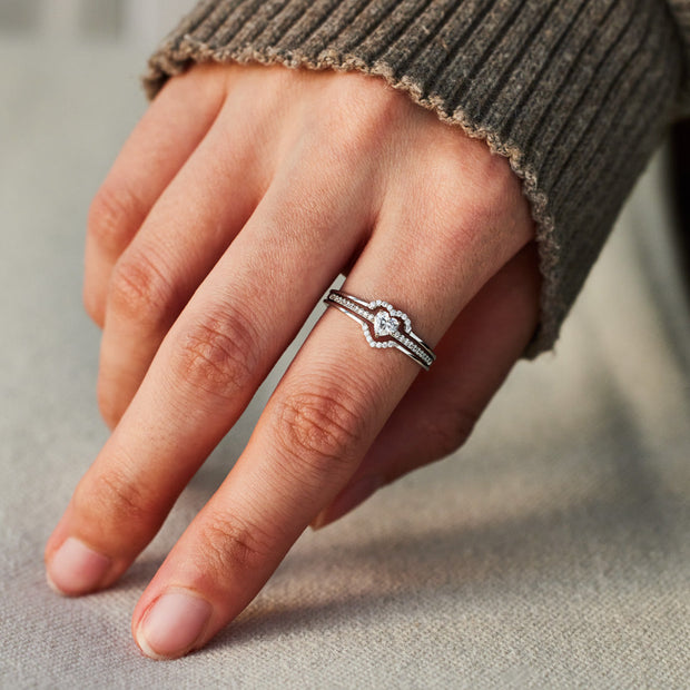 Layered Heart Ring