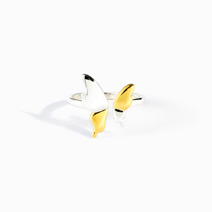 Two-Tone Butterfly Ring