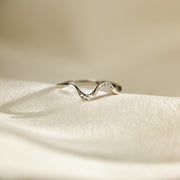Minimalist Wave Ring