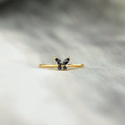 Don’t Let The Hard Days Win Black Butterfly Ring