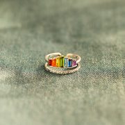 I Would Change The World For You Rainbow Ring