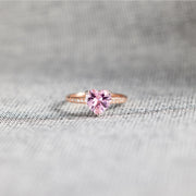Heart Solitaire Ring