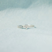 Pavé Sideways Cross Ring