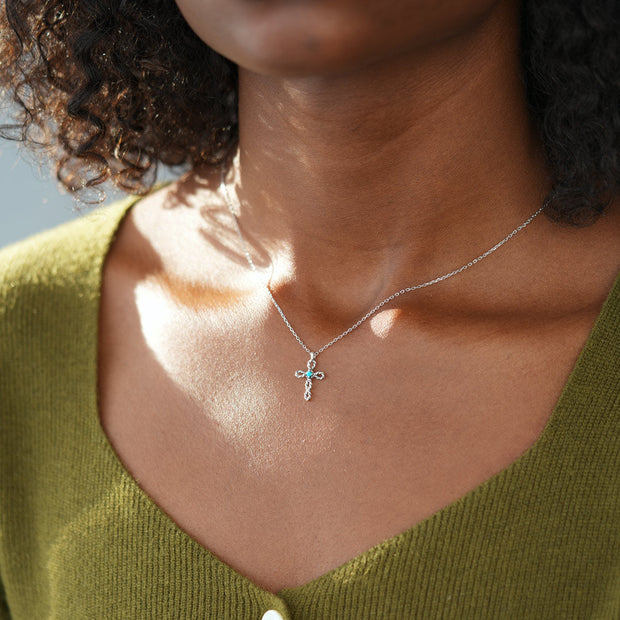 Twisted Cross Necklace
