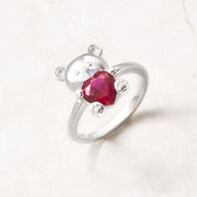 I'm Here Teddy Bear Ring