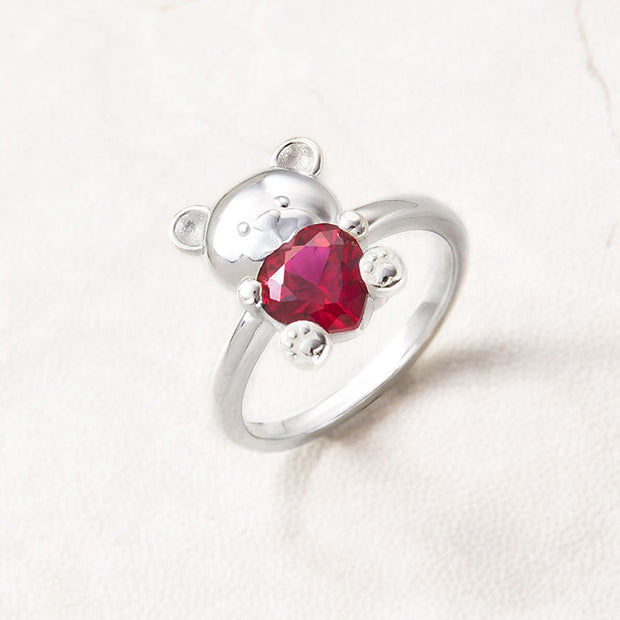 I'm Here Teddy Bear Ring