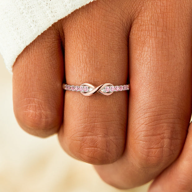 Grandmother & Granddaughter Forever Linked Together Ring