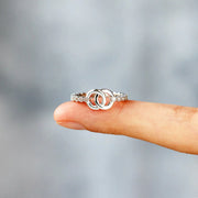 Pavé Interlocking Ring