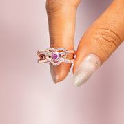 Infinity Heart Within Heart Ring