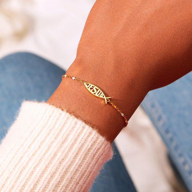 Ichthus Fish Bracelet
