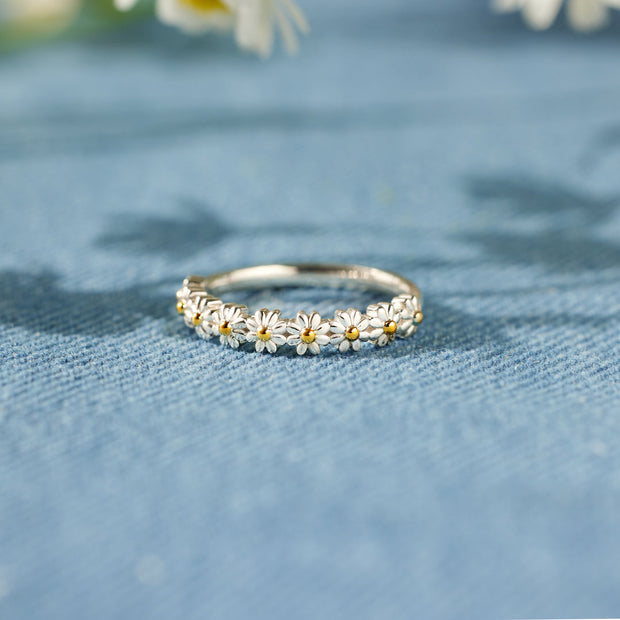 Personalized Think About You Every Daisy Ring