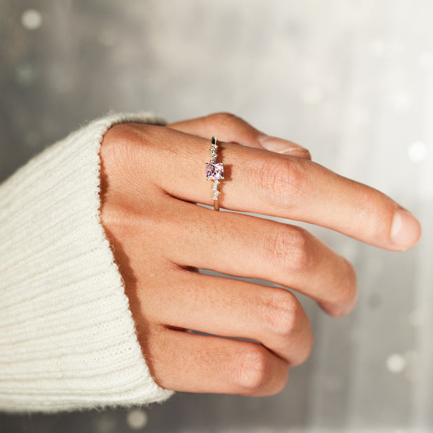 Pink Square Ring