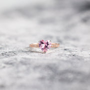 Heart Solitaire Ring