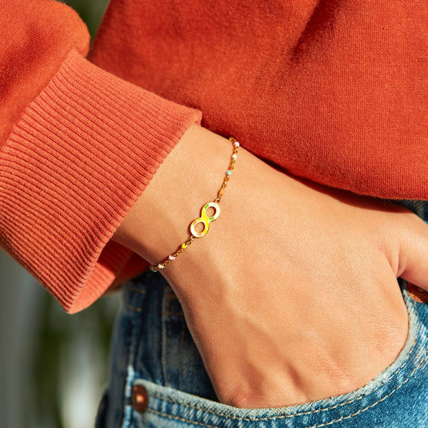 Rainbow Infinity Bracelet