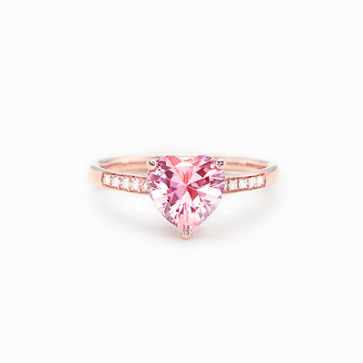 Heart Solitaire Ring