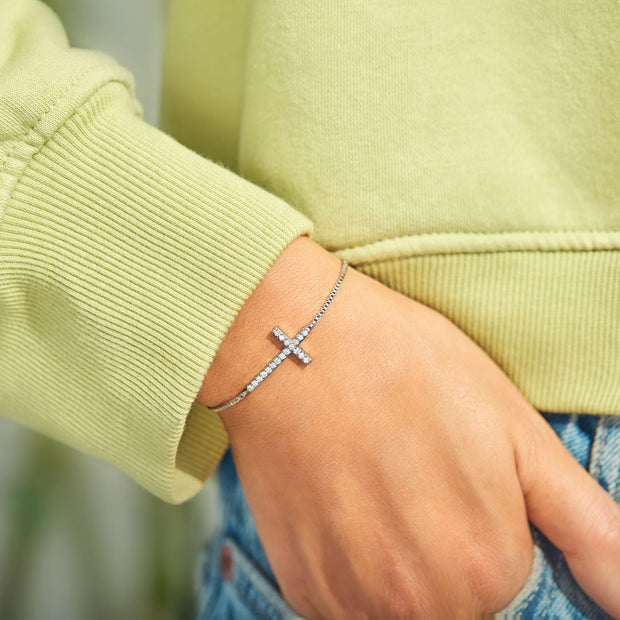 Minimalist Cross Bracelet