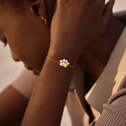 The Dog Mother Custom Crystal Paw Bracelet