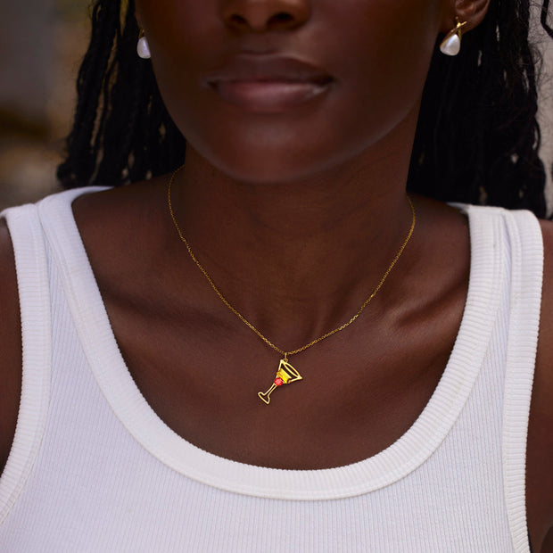 For Besties Custom Cocktail Birthstone Necklace