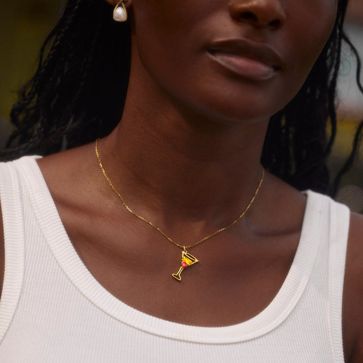 Cocktail Birthstone Necklace