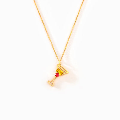Partners in Crime Cocktail Birthstone Necklace