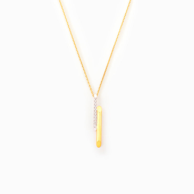 Mother & Daughter Duo Color Sticking Together Necklace