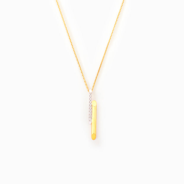 Emotional Support Duo Color Sticking Together Necklace