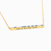 F♥︎ck It And Keep Going Morse Code Message Necklace