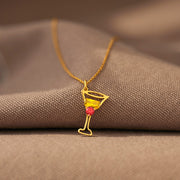 Besties Cocktail Birthstone Necklace