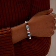 1-8 Cube Birthstone Bracelet
