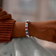 1-8 Cube Birthstone Bracelet