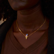 Mother And Daughter Ice Cream Birthstones Necklace