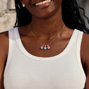 Mama’s Little Treasures 1-8 Millennium Rose Birthstones Necklace