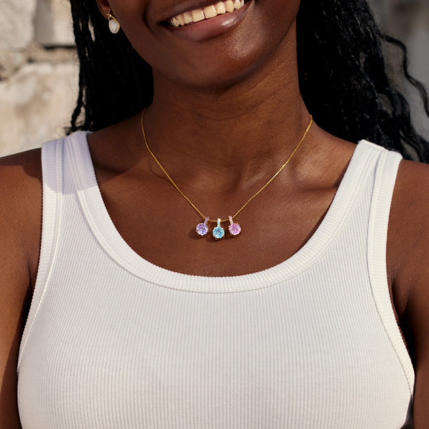 Nana's Mini Squad 1-8 Millennium Rose Birthstones Necklace