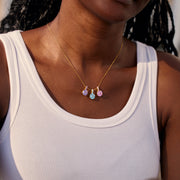 Mama’s Little Treasures 1-8 Millennium Rose Birthstones Necklace