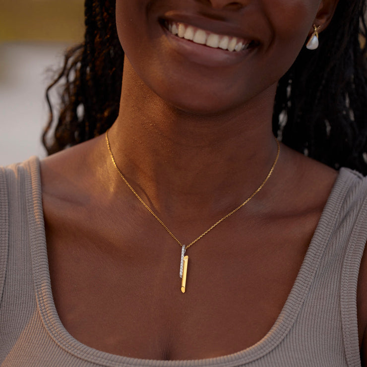 Mother & Daughter Duo Color Sticking Together Necklace