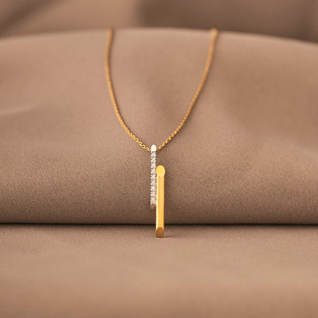 Emotional Support Duo Color Sticking Together Necklace