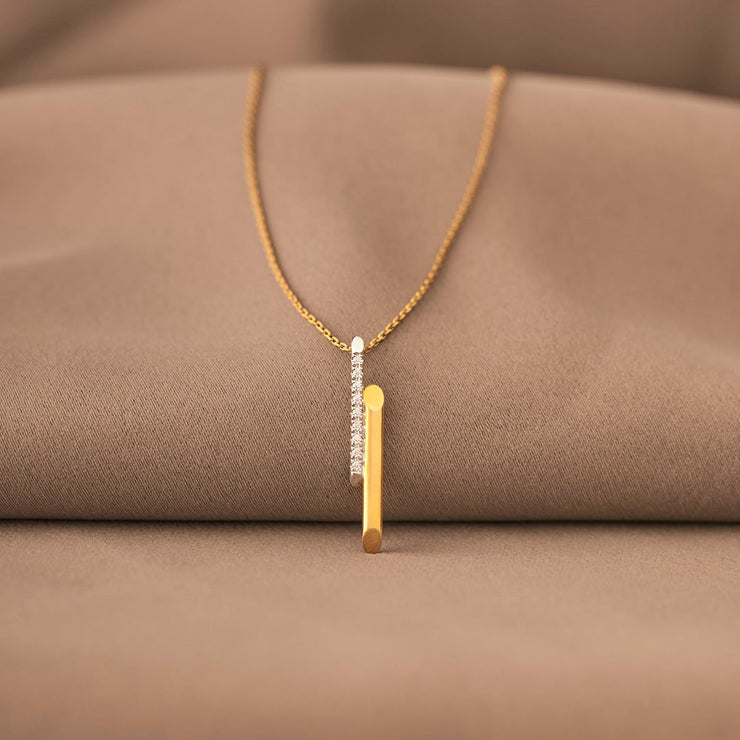 Emotional Support Duo Color Sticking Together Necklace