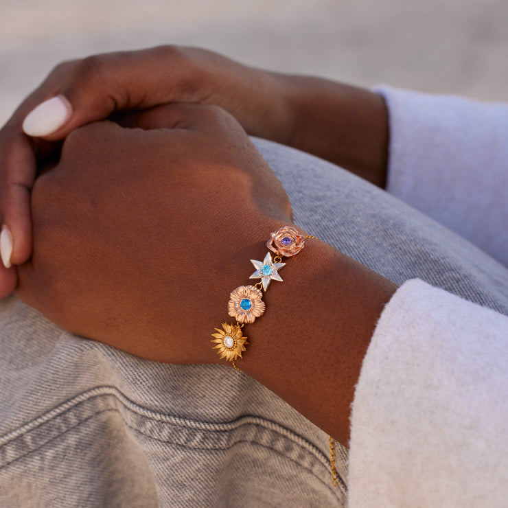 1-8 Sculpture Birth Flowers Bracelet