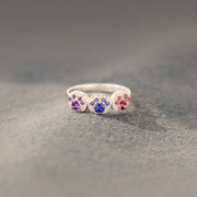 1–5 Paw Birthstone Custom Ring