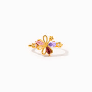 1–6 Petals Birthstones Ring